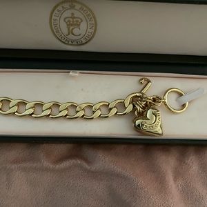 NEW Y2K 8 INCHES!!!Juicy Gold Puffed Heart ❤️ Bracelet